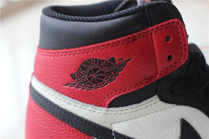 PK GOD AIR JORDAN 1 BRED TOE BEST VERSION THE ONLY CORRECT RETAIL LEATHER IN THE MARKET